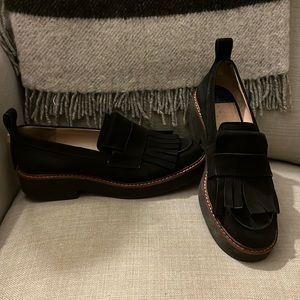 Stuart Weitzman black suede loafers 6.5